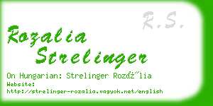 rozalia strelinger business card